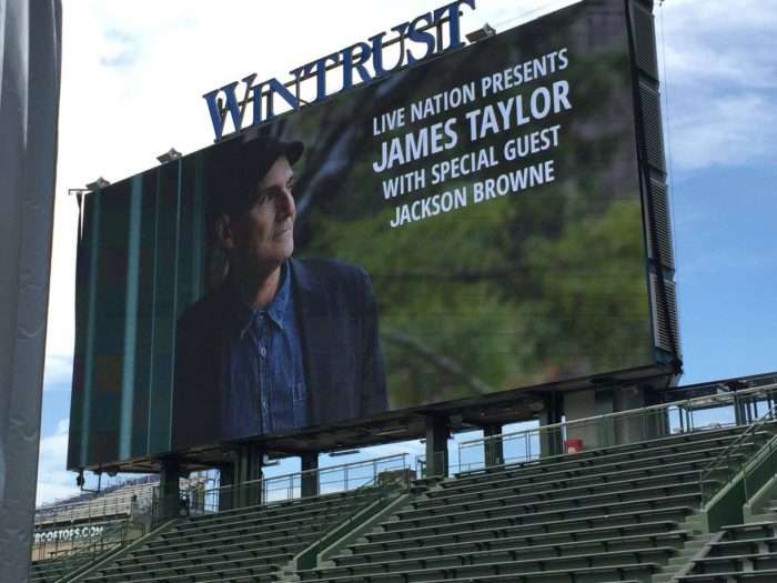 Pretty amazing to see this image at Wrigley Field! (Photo: Ellyn Kusmin) 