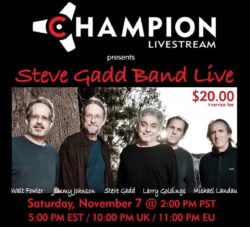 Steve Gadd Band Live stream