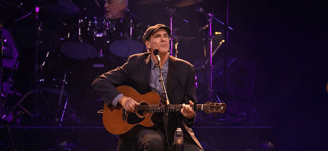 James Taylor live in concert, photo by Aaron Martinez
